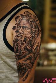 Gambar lengan tato Michelangelo