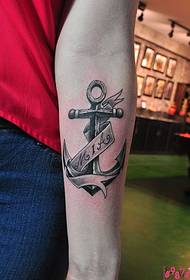 Ang bukton sa anchor, europe, litrato sa tattoo