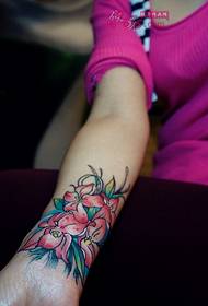 Fresh lily call tattoo picture