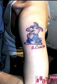 Arm kanin tatoveringsbillede