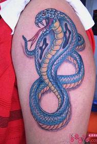 Cold and domineering cobra arm tattoo pictures