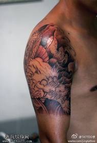 Gentle Weiwulong Tattoo Pattern