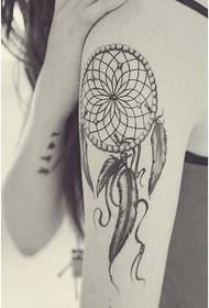 Personality arm fashion dream catcher tattoo pattern picture