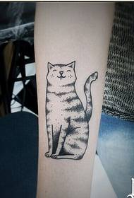 Personality arm beautiful cat tattoo pattern picture