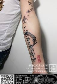 Personalidade do brazo, tatuaje sánscrito