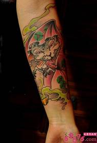 Creatieve persoonlijkheid arm komeet tattoo patroon foto