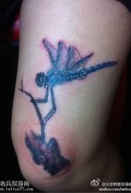 Realistic image insect tattoo pattern
