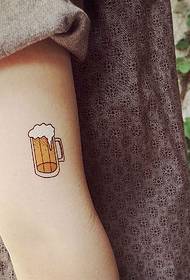Arm beer color cute tattoo picture