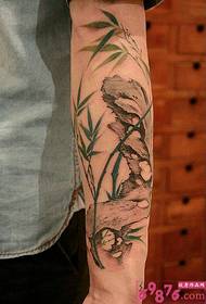 Arm art ink bamboo picture