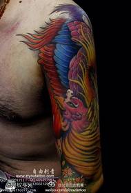Arm phoenix akvarell nydelig tatoveringsmønster