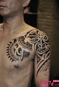Maori totem shawl arm tattoo pictures