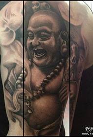 Brazo clásico patrón de tatuaje Maitreya guapo