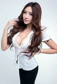 Temperament sexy beauty model plump temptation charming arm pattern picture