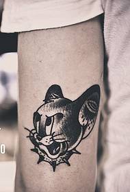 Arm jack little mouse tattoo pattern