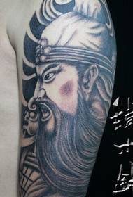 Real hero arm Guan Gong tattoo