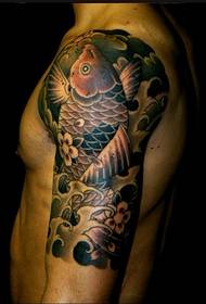 Tatuagem tradicional braço grande de Luca ortis