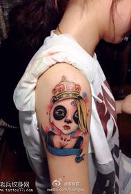 Paže barva dívka koruna tetování obrázek