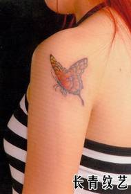 Beauty arm butterfly tattoo pattern - Xiangyang tattoo show map recommended