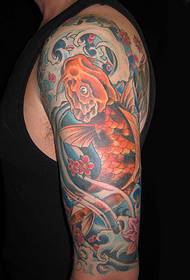 Mascot, beautiful squid tattoo