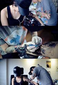 Osebnostna lepotna roka evropska in ameriška tattoo scena