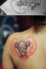 One Piece Super Cute Little Choba Tattoo Pattern