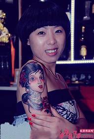 Personality beauty arm beauty figure tattoo