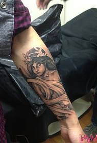 Eņģeļa roka, Eiropas un Amerikas tetovējumu attēli