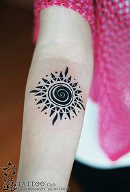 Three different little sun cute tattoo patterns