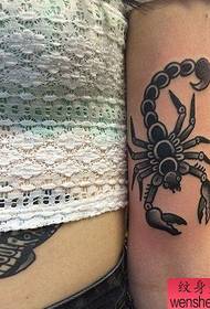 Arm scorpion tattoo work