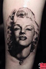 Tattoo show, recommend an arm portrait, Monroe tattoo work