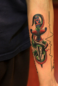 Tattoo show, recommend an arm dagger snake tattoo