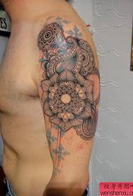 Speciel stil (4) armblomst tatoveringsmønster