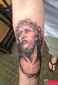 Black and white Jesus tattoos