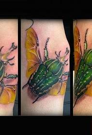 Arm creative insect tattoo work