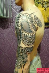 Special style of arms, classical style, floral arm tattoo