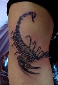 Arm klassinen komea skorpioni tatuointi malli