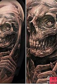 Arm death tattoo