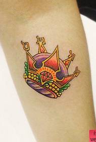 the best tattoo pavilion recommended an arm colored small crown tattoo pattern