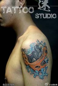 Arm creative tattoo machine tattoo works are shared by the best tattoo museum