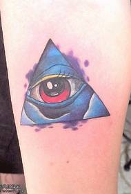 Brazo creativo color dios ojo tatuaje funciona