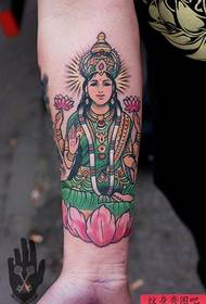 Arm Buddha tattoo work