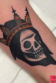 Шоу на татуировки, препоръчайте работа с татуировка на ръчен череп