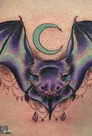 Arm color bat tattoo pattern