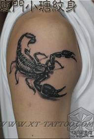 Ember kar klasszikus fekete szürke írni zsinór tetoválás minta