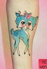 Tattoo show bar recommended an arm deer tattoo pattern