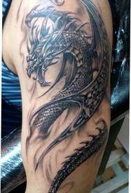 Arm totem dragon tattoo pattern