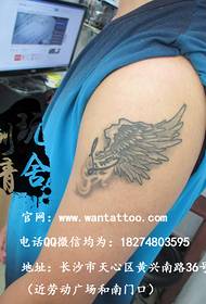 Changsha playhouse tattoo show picture works: arm wing tattoo