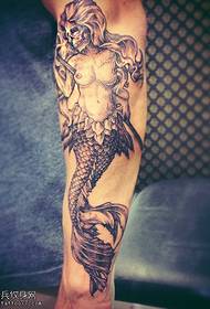 Arm di travagliu creativo di tatuaggi di sirena