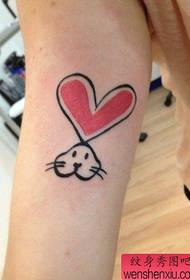 Žena paže kreslený králík tetování od tetování sdílení