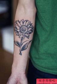 Sketch sense sunflower tattoo work